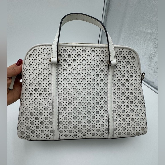 Kate Spade White Perforated Leather Newbury
Lane Top Handle Bag White - Picture 15 of 17